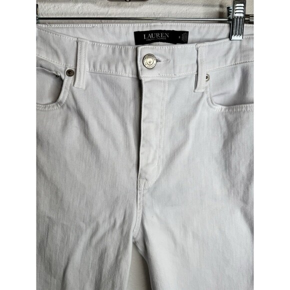 Lauren Ralph Lauren Women’s White Skinny Jeans Pants Stretch Denim Casual Size 8 - Picture 7 of 11